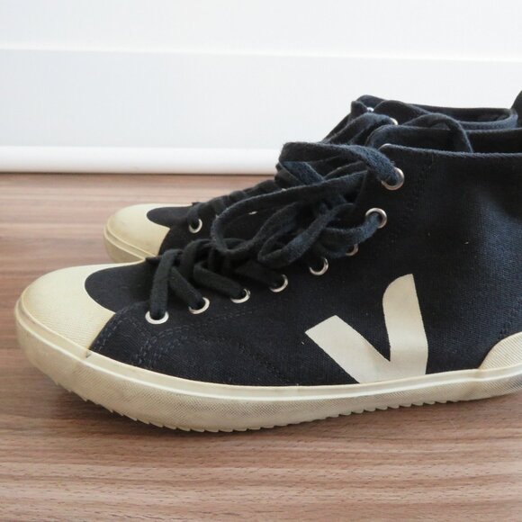 VEJA Nova HT Canvas Nautico Pierre High Top Sneakers Shoes - Men's Size US 9 - Picture 4 of 15